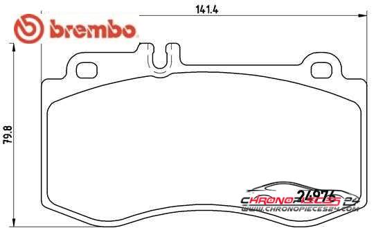 Achat de BREMBO P 50 087 Kit de plaquettes de frein, frein à disque pas chères