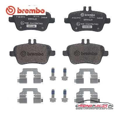 Achat de BREMBO P 50 091X Kit de plaquettes de frein, frein à disque pas chères