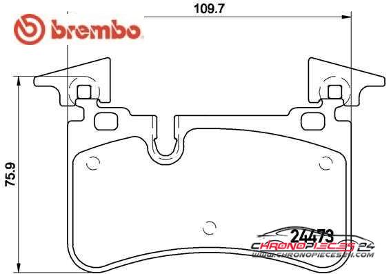 Achat de BREMBO P 50 113 Kit de plaquettes de frein, frein à disque pas chères