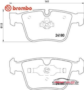 Achat de BREMBO P 50 116 Kit de plaquettes de frein, frein à disque pas chères