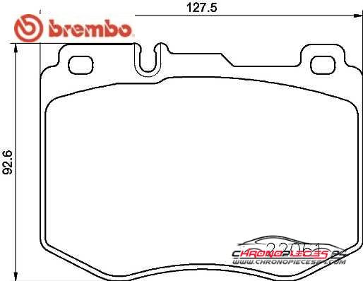 Achat de BREMBO P 50 120 Kit de plaquettes de frein, frein à disque pas chères