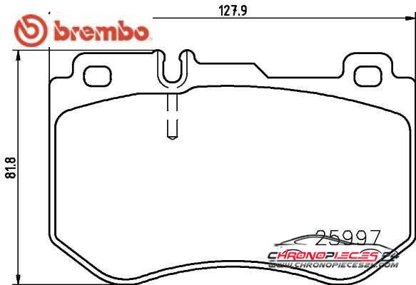 Achat de BREMBO P 50 123 Kit de plaquettes de frein, frein à disque pas chères