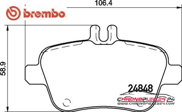 Achat de BREMBO P 50 135 Kit de plaquettes de frein, frein à disque pas chères