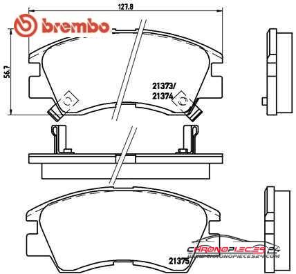 Achat de BREMBO P 54 008 Kit de plaquettes de frein, frein à disque pas chères