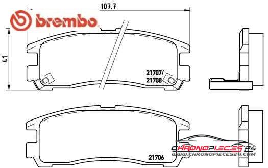 Achat de BREMBO P 54 012 Kit de plaquettes de frein, frein à disque pas chères