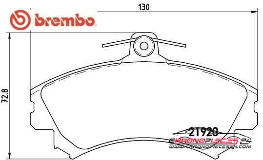 Achat de BREMBO P 54 022 Kit de plaquettes de frein, frein à disque pas chères