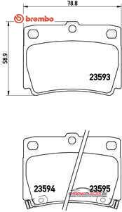 Achat de BREMBO P 54 026 Kit de plaquettes de frein, frein à disque pas chères