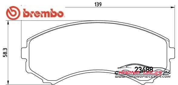 Achat de BREMBO P 54 029 Kit de plaquettes de frein, frein à disque pas chères