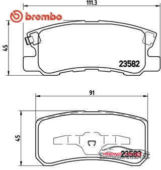 Achat de BREMBO P 54 031 Kit de plaquettes de frein, frein à disque pas chères