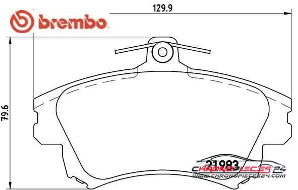 Achat de BREMBO P 54 036 Kit de plaquettes de frein, frein à disque pas chères