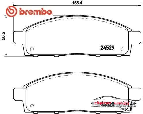 Achat de BREMBO P 54 038 Kit de plaquettes de frein, frein à disque pas chères