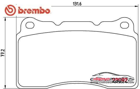 Achat de BREMBO P 54 040 Kit de plaquettes de frein, frein à disque pas chères