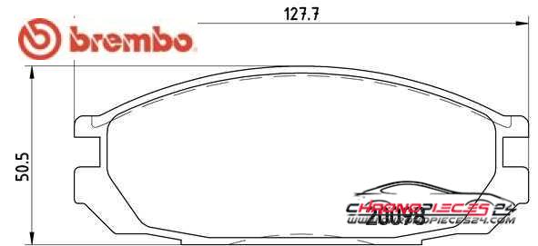 Achat de BREMBO P 56 020 Kit de plaquettes de frein, frein à disque pas chères