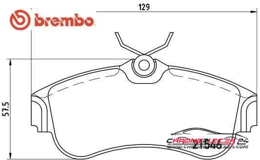 Achat de BREMBO P 56 022 Kit de plaquettes de frein, frein à disque pas chères