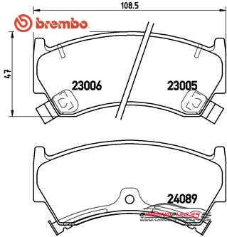 Achat de BREMBO P 56 026 Kit de plaquettes de frein, frein à disque pas chères