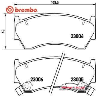 Achat de BREMBO P 56 033 Kit de plaquettes de frein, frein à disque pas chères