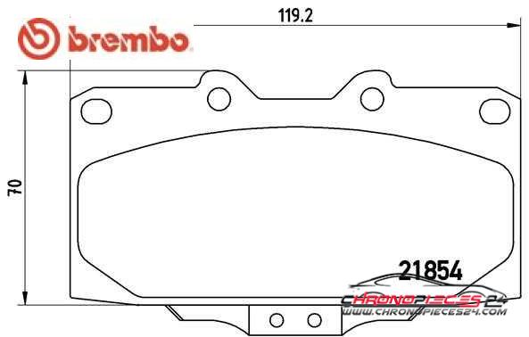 Achat de BREMBO P 56 034 Kit de plaquettes de frein, frein à disque pas chères