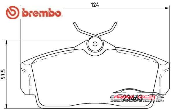 Achat de BREMBO P 56 036 Kit de plaquettes de frein, frein à disque pas chères