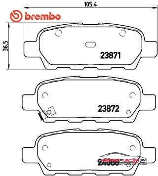 Achat de BREMBO P 56 046 Kit de plaquettes de frein, frein à disque pas chères