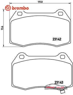 Achat de BREMBO P 56 047 Kit de plaquettes de frein, frein à disque pas chères