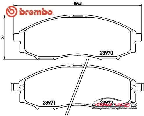 Achat de BREMBO P 56 049 Kit de plaquettes de frein, frein à disque pas chères