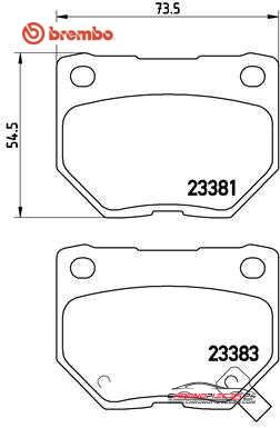 Achat de BREMBO P 56 054 Kit de plaquettes de frein, frein à disque pas chères