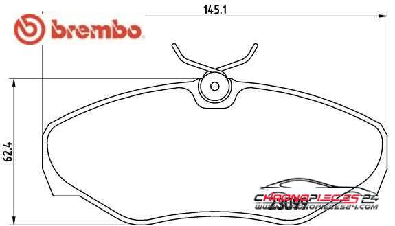 Achat de BREMBO P 56 061 Kit de plaquettes de frein, frein à disque pas chères