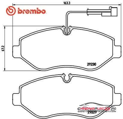 Achat de BREMBO P 56 066 Kit de plaquettes de frein, frein à disque pas chères