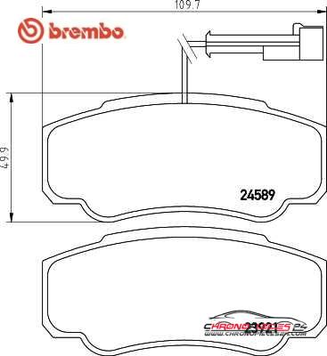 Achat de BREMBO P 56 122 Kit de plaquettes de frein, frein à disque pas chères