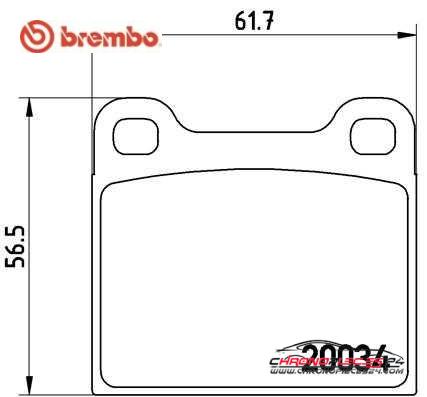 Achat de BREMBO P 59 001 Kit de plaquettes de frein, frein à disque pas chères