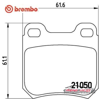 Achat de BREMBO P 59 014 Kit de plaquettes de frein, frein à disque pas chères