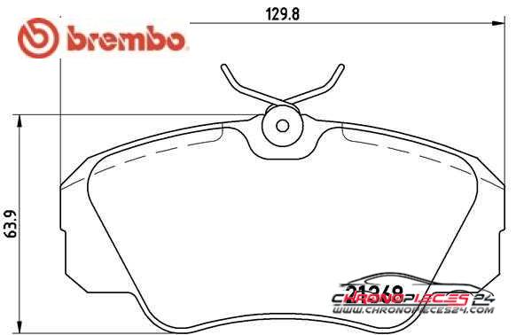 Achat de BREMBO P 59 016 Kit de plaquettes de frein, frein à disque pas chères