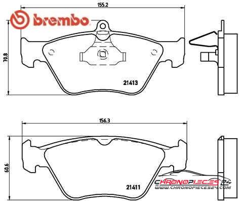 Achat de BREMBO P 59 019 Kit de plaquettes de frein, frein à disque pas chères