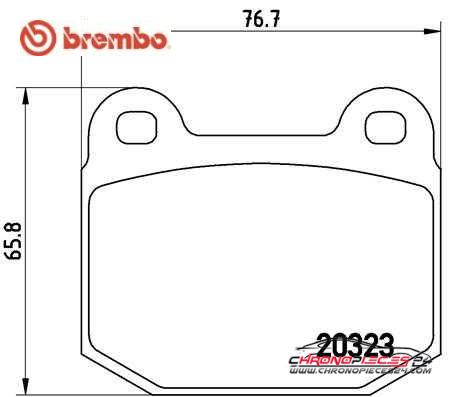 Achat de BREMBO P 59 025 Kit de plaquettes de frein, frein à disque pas chères