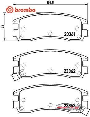 Achat de BREMBO P 59 027 Kit de plaquettes de frein, frein à disque pas chères