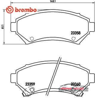 Achat de BREMBO P 59 028 Kit de plaquettes de frein, frein à disque pas chères