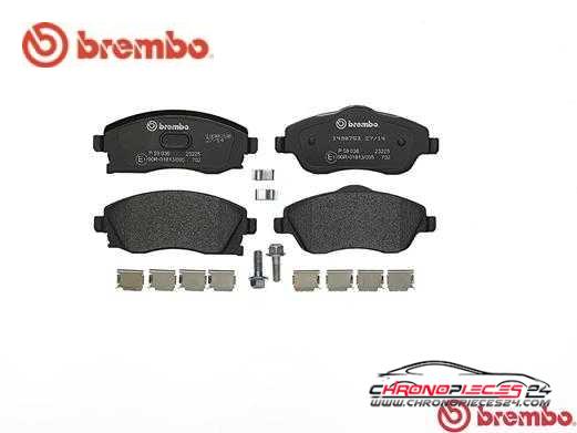 Achat de BREMBO P 59 036 Kit de plaquettes de frein, frein à disque pas chères