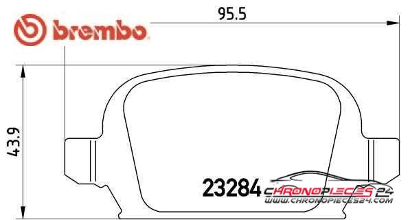 Achat de BREMBO P 59 037 Kit de plaquettes de frein, frein à disque pas chères