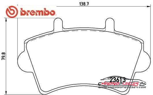 Achat de BREMBO P 59 039 Kit de plaquettes de frein, frein à disque pas chères