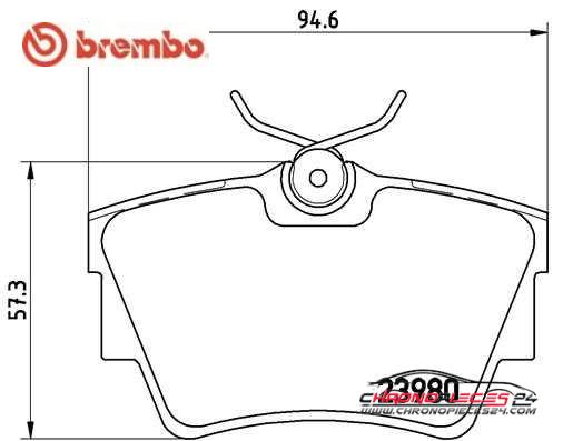 Achat de BREMBO P 59 041 Kit de plaquettes de frein, frein à disque pas chères