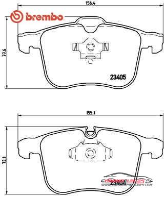 Achat de BREMBO P 59 046 Kit de plaquettes de frein, frein à disque pas chères