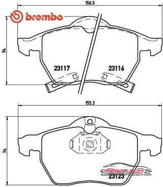 Achat de BREMBO P 59 048 Kit de plaquettes de frein, frein à disque pas chères