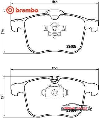 Achat de BREMBO P 59 049 Kit de plaquettes de frein, frein à disque pas chères