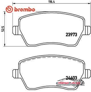 Achat de BREMBO P 59 050 Kit de plaquettes de frein, frein à disque pas chères