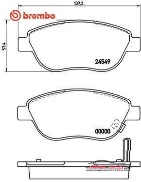 Achat de BREMBO P 59 052 Kit de plaquettes de frein, frein à disque pas chères