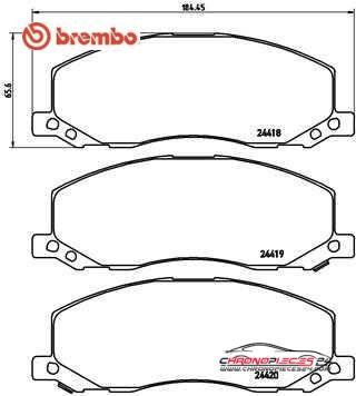 Achat de BREMBO P 59 058 Kit de plaquettes de frein, frein à disque pas chères