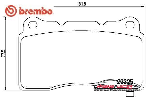 Achat de BREMBO P 59 079 Kit de plaquettes de frein, frein à disque pas chères