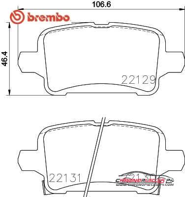 Achat de BREMBO P 59 090 Kit de plaquettes de frein, frein à disque pas chères