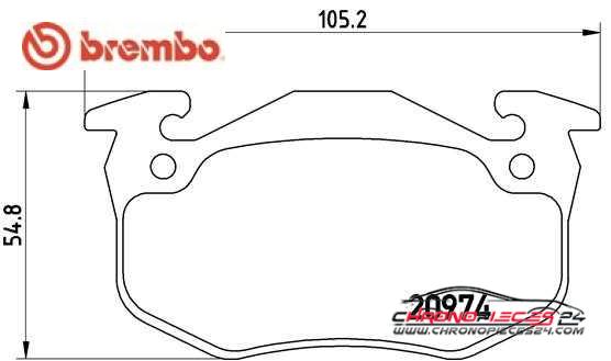 Achat de BREMBO P 61 032 Kit de plaquettes de frein, frein à disque pas chères