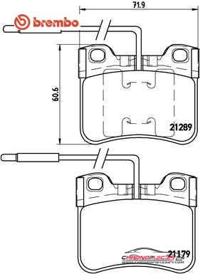 Achat de BREMBO P 61 034 Kit de plaquettes de frein, frein à disque pas chères